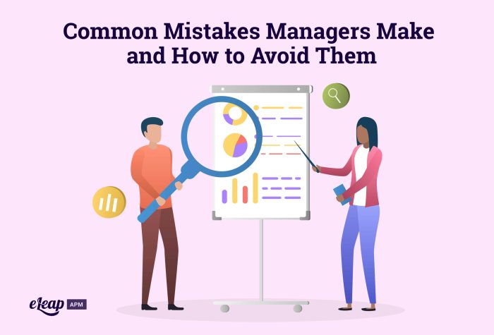Mistakes managers